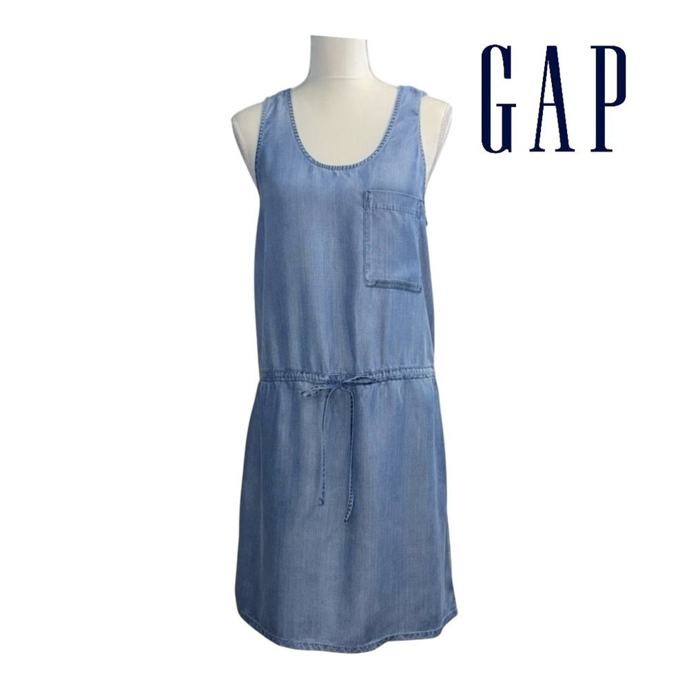 GAP Light Blue Denim Dress - Picture 2 of 8